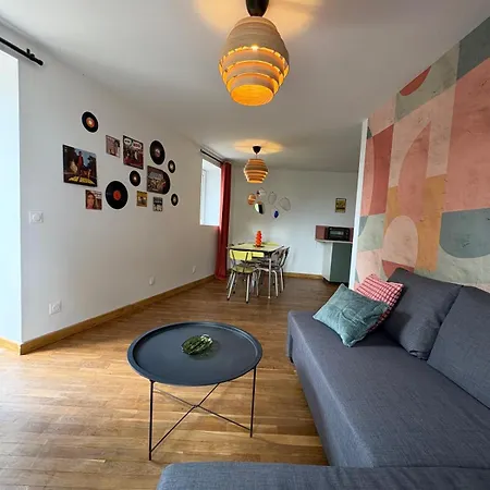 Vinyle Club-retro 70's-6 Pers-terrasse-wifi-parking Apartamento *